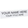imageExcelMark Custom Name Plate for Door Office Wall Personalized With Your Text 2quotx 8quot1 Line BlackWhite