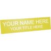 imageExcelMark Custom Name Plate for Door Office Wall Personalized With Your Text 2quotx 8quot1 Line BlackYellow
