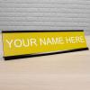 imageExcelMark Custom Name Plate for Door Office Wall Personalized With Your Text 2quotx 8quot1 Line BlackYellow