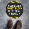 imageExcelMark Do Not Block Electrical Panel Floor Decal DO NOT Block Electrical Panel 11quotKEEP CLEAR DO NOT BLOCK ELECTRICAL PANEL