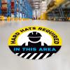 imageExcelMark Hard Hats Required Floor Decal Notice Hard Hats Required 15quotHARD HATS REQUIRED IN THIS AREA 2