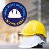 imageExcelMark Hard Hats Required Floor Decal Notice Hard Hats Required 15quotHard Hats Required in This Area 1