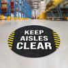 imageExcelMark Keep Aisles Clear Floor Decal Keep AISLES Clear 3 11quotKEEP AISLES CLEAR 2