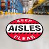 imageExcelMark Keep Aisles Clear Floor Decal Keep AISLES Clear 3 11quotKeep Aisles Clear 3