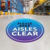 imageExcelMark Keep Aisles Clear Floor Decal Keep AISLES Clear 3 11quotPLEASE KEEP AISLES CLEAR