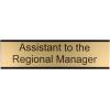 imageExcelMark Livin The Dream Desk Plate  2quotx 8quotNovelty Name Plate  Gold Name Plate with Black Desk HolderARM
