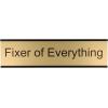 imageExcelMark Livin The Dream Desk Plate  2quotx 8quotNovelty Name Plate  Gold Name Plate with Black Desk HolderFIXER