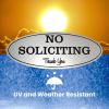 imageExcelMark No Soliciting Sign for House or Business  Durable IndoorOutdoor Sign  Easily Attach to Front Door  UV and Weather Resistant Extra Large  45quotx 11quot Black with Gold Letters