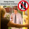 imageExcelMark No Soliciting Sign for House or Business  Durable IndoorOutdoor Sign  Easily Attach to Front Door  UV and Weather Resistant Extra Large  45quotx 11quot Gold with Black Letters