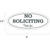 imageExcelMark No Soliciting Sign for House or Business  Durable IndoorOutdoor Sign  Easily Attach to Front Door  UV and Weather Resistant Large  36quotx 9quot Red with White LettersWhiteBlack