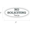 imageExcelMark No Soliciting Sign for House or Business  Durable IndoorOutdoor Sign  Easily Attach to Front Door  UV and Weather Resistant Large  36quotx 9quot Red with White LettersWhiteBlack