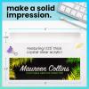 imageExcelMark Personalized Name Plate  Premium Acrylic  8quot x 25quot  Tropical Style 5Style 2