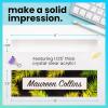 imageExcelMark Personalized Name Plate  Premium Acrylic  8quot x 25quot  Tropical Style 5Style 3