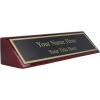 imageExcelMark Personalized Walnut Wood Business Desk Black Name Plate with Gold Letters  2quotx 8quotRosewood
