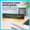 imageExcelMark Premium Clear Acrylic Glass Block Unique Designed Name Plates for Your Desk  8quotx25quot  OrchidsBlackGold
