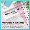imageExcelMark Premium Clear Acrylic Glass Block Unique Designed Name Plates for Your Desk  8quotx25quot  OrchidsClear