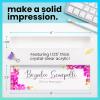 imageExcelMark Premium Clear Acrylic Glass Block Unique Designed Name Plates for Your Desk  8quotx25quot  OrchidsOrchids