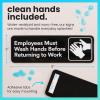 imageExcelMark Restroom Sign for Business  ADA Compliant Braille Bathroom Sign with Double Sided Tape to Secure Perfectly in Less Than a Minute  Size 9 x 6 Inch UnisexMens  Womens Handicap wWash Hands