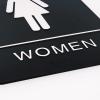 imageExcelMark Restroom Sign for Business  ADA Compliant Braille Bathroom Sign with Double Sided Tape to Secure Perfectly in Less Than a Minute  Size 9 x 6 Inch UnisexMens  Womens Set