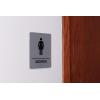 imageExcelMark Restroom Sign for Business  Brushed Aluminum ADA Compliant Braille Bathroom Sign with Double Sided Tape for Easy Installation  Heavy Duty  Size 8 x 6 Inch Men HandicapWomen