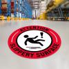 imageExcelMark Slippery Surface Floor Decal Slippery Surface 15quotATTENTION SLIPPERY SURFACE
