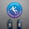 imageExcelMark Slippery Surface Floor Decal Slippery Surface 15quotCAUTION SLIPPERY SURFACE 2