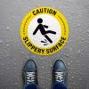 imageExcelMark Slippery Surface Floor Decal Slippery Surface 15quotCaution Slippery Surface 1