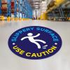 imageExcelMark Slippery Surface Floor Decal Slippery Surface 15quotSlippery Surface Use Caution