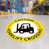 imageForklift Floor Decal Forklift Speed Limit Drive with Caution 11quotCaution Forklift Crossing