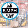 imageForklift Floor Decal Forklift Speed Limit Drive with Caution 11quotForklift 5 Mph Speed Limit