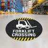 imageForklift Floor Decal Forklift Speed Limit Drive with Caution 11quotForklift Crossing