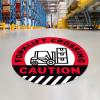 imageForklift Floor Decal Forklift Speed Limit Drive with Caution 11quotForklift Crossing Caution