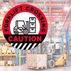 imageForklift Floor Decal Forklift Speed Limit Drive with Caution 11quotForklift Crossing Caution