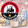 imageForklift Floor Decal Forklift Speed Limit Drive with Caution 11quotForklift Crossing Use Caution