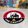 imageForklift Floor Decal Forklift Speed Limit Drive with Caution 11quotForklift Crossing Use Caution