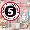 imageForklift Floor Decal Forklift Speed Limit Drive with Caution 11quotForklift Speed Limit Drive With Caution
