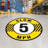 imageForklift Floor Decal Forklift Speed Limit Drive with Caution 11quotSlow 5 Mph