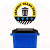 imageGarbage Floor Decal Trash CAN 2 11quotDeposit Trash Here 2