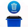 imageGarbage Floor Decal Trash CAN 2 11quotTrash