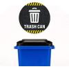 imageGarbage Floor Decal Trash CAN 2 11quotTrash Can 1