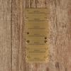 imagePersonalized Engraved Brushed Gold Solid Brass Plate  Perfect for Frames Plaques and Trophies  3 Wide x 1 Tall  Made in USA