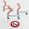 imagePlace Carts Here Floor Decal PLACE CARTS HERE 11quotPLACE CARTS HERE KEEP AREA CLEAR