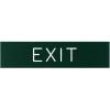 imageEngraved Sign  EXIT  Black with White Letters  2quot x 8quot