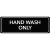 imageExcelMark 3 x 9 Inch Sign for Business  Includes Double Sided Tape for Easy Installation NO PUBLIC RESTROOOMSHAND WASH ONLY