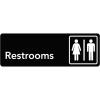 imageExcelMark 3 x 9 Inch Sign for Business  Includes Double Sided Tape for Easy Installation NO PUBLIC RESTROOOMSRESTROOOMS