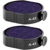 imageExcelMark A43 Self Inking Replacement Ink Pads Purple
