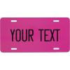 imageExcelMark Custom License Plate for Front of Car  Personalized Car Tags  6quotx 12quotUniversal Fit RedHot Pink