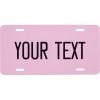 imageExcelMark Custom License Plate for Front of Car  Personalized Car Tags  6quotx 12quotUniversal Fit RedLight Pink