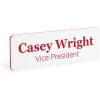 imageExcelMark Custom Name Tag  Engraved Name Badge with Pin or Magnetic Backing 16 Colors 6 Fonts and 2 Sizes to Choose from Gold wBlack Letters 1quotx 3quotWhitered