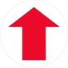 imageExcelMark Directional Floor Decal  Red Arrow  One Way  11quot Round  Direct Shopping Traffic Flow 1010